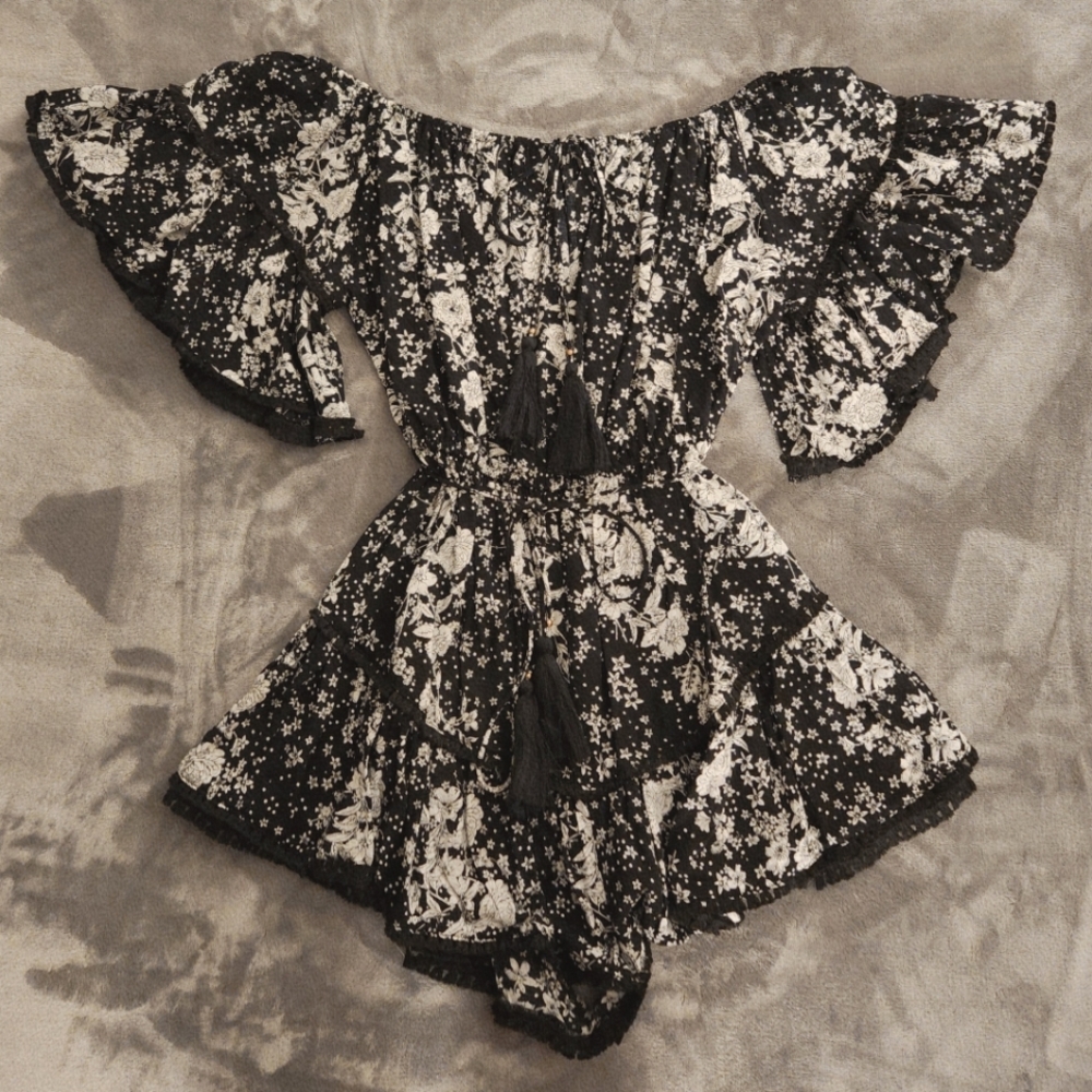 Skylar + Madison Off The Shoulder  Romper - Picture 5 of 9